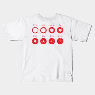 F-Stops-Red Kids T-Shirt